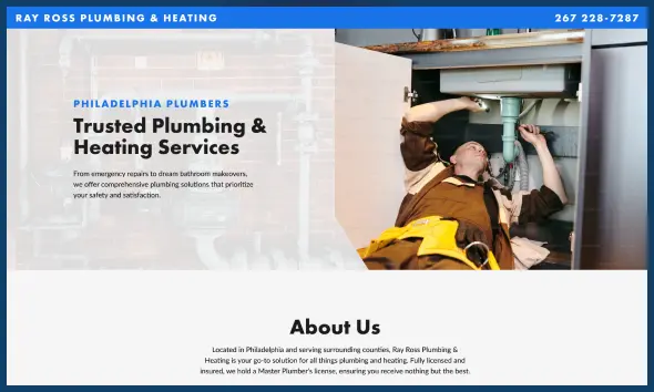 roy ross plumbing website preview